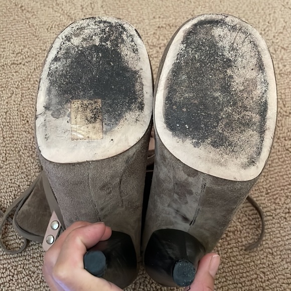 isabel marant Milla tie cut out leather suede loafer ankle boot bootie 38 7.5-8 - Picture 7 of 13